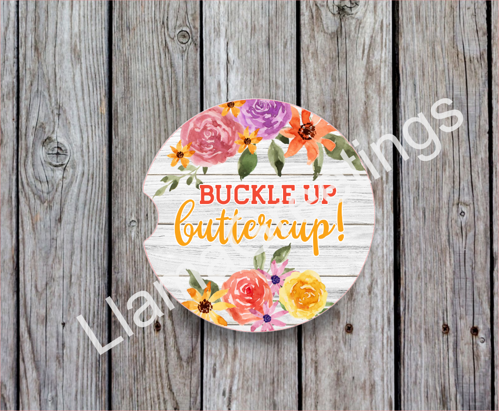 Buckle Up Car Coaster